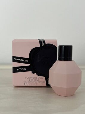 Viktor & Rolf Pink Faceted Bottle with Black Cap